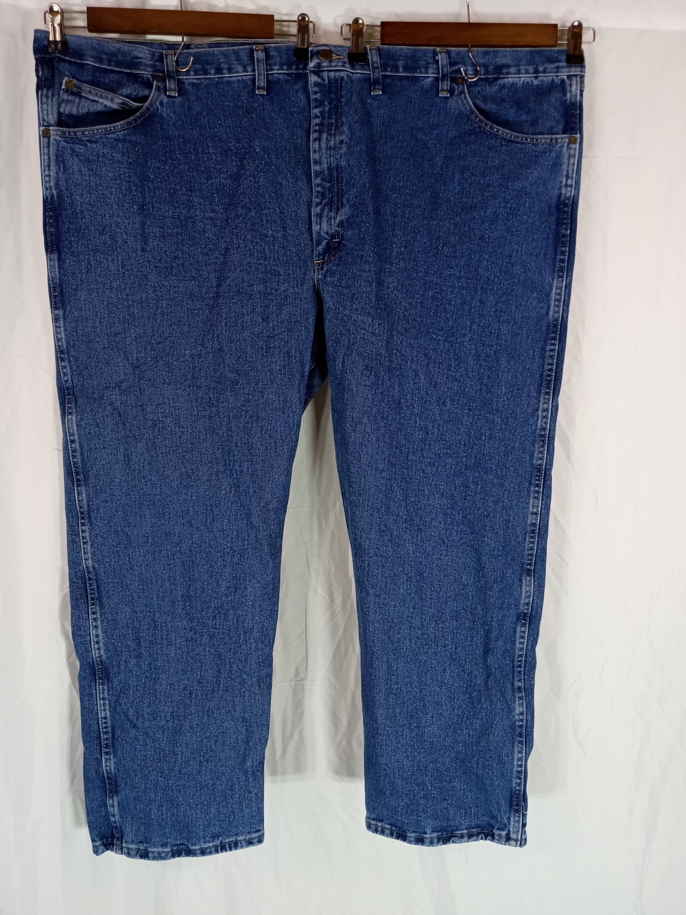 Wrangler Men's Straight Jeans in Blue Denim 56x30